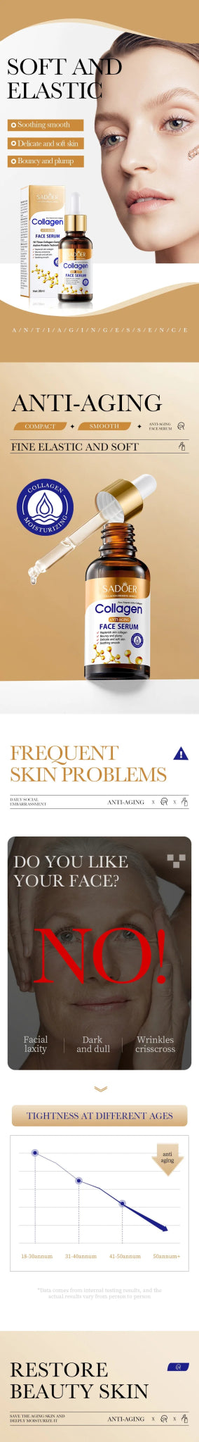 3pcs Collagen Face Serum skincare Facial Essence Liquid Firming Moisturizing Nourishing Facial Serum Skin Care - TonicTrove