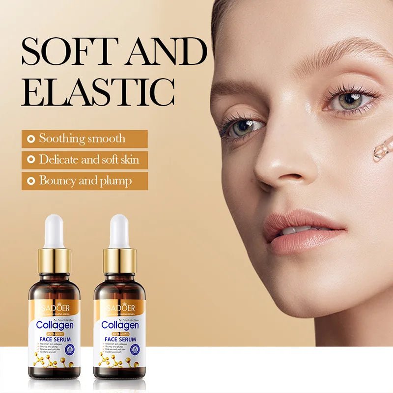 3pcs Collagen Face Serum skincare Facial Essence Liquid Firming Moisturizing Nourishing Facial Serum Skin Care - TonicTrove