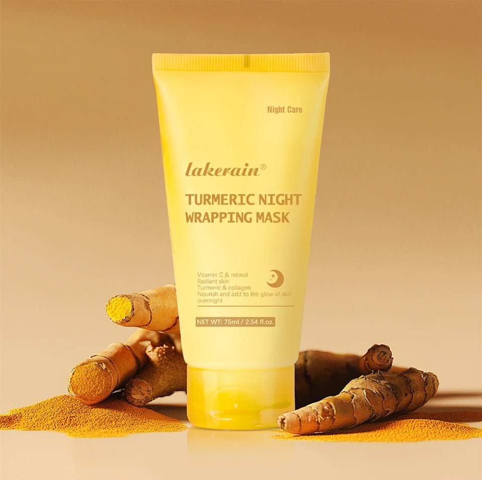 75ml Turmeric Night Wrapping Mask Collagen Face Mask Collagen Deep Hydration Moisturizing Sleeping Peel Off Mask Skin Care - TonicTrove