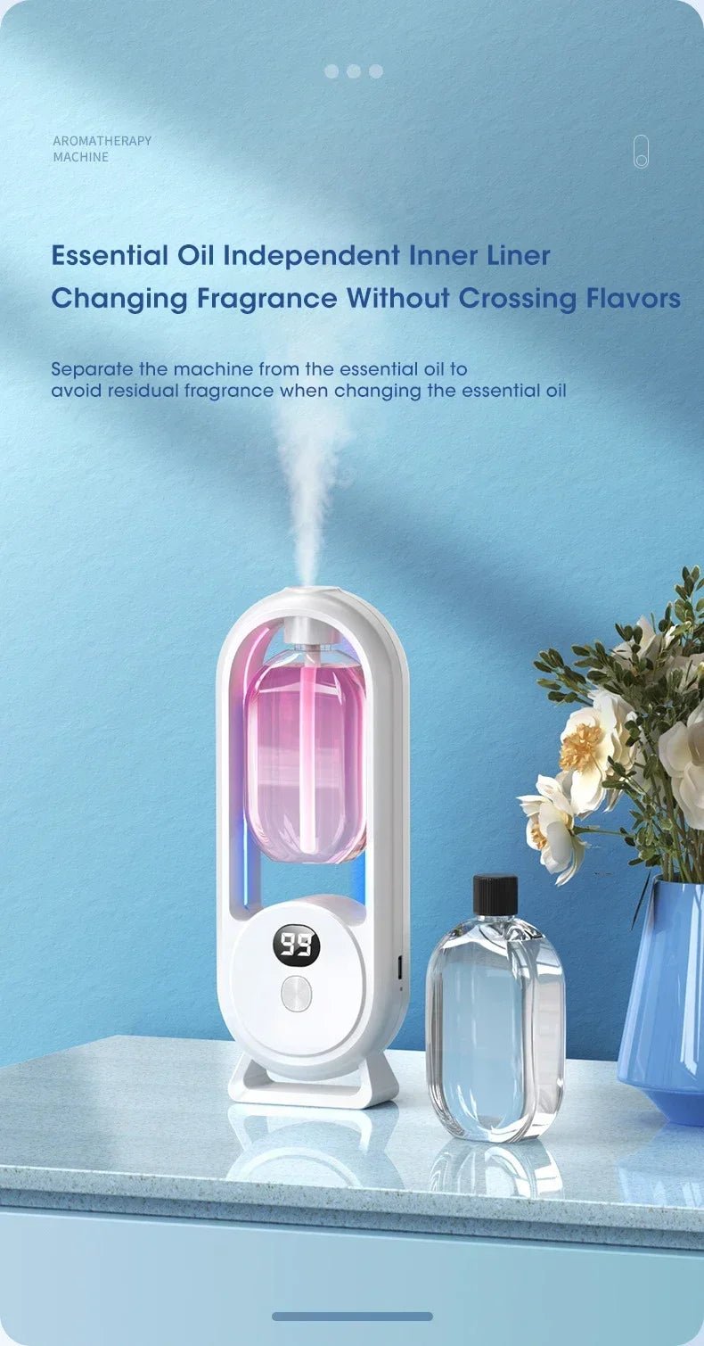 Automatic Home Fragrance Machine Essential Oil Diffuser Nebulizer Perfume Scent Machine for Kitchen and Toilet Deodorization - TonicTrove