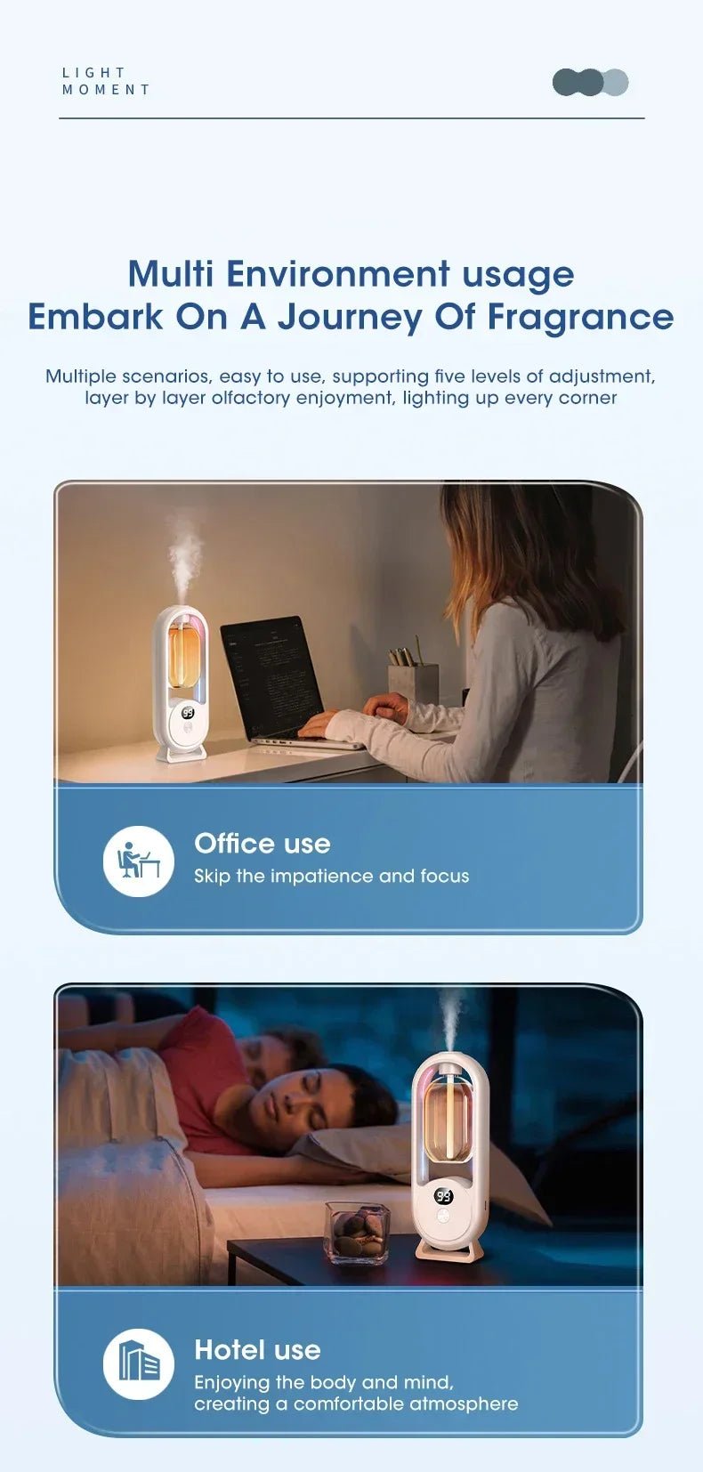 Automatic Home Fragrance Machine Essential Oil Diffuser Nebulizer Perfume Scent Machine for Kitchen and Toilet Deodorization - TonicTrove