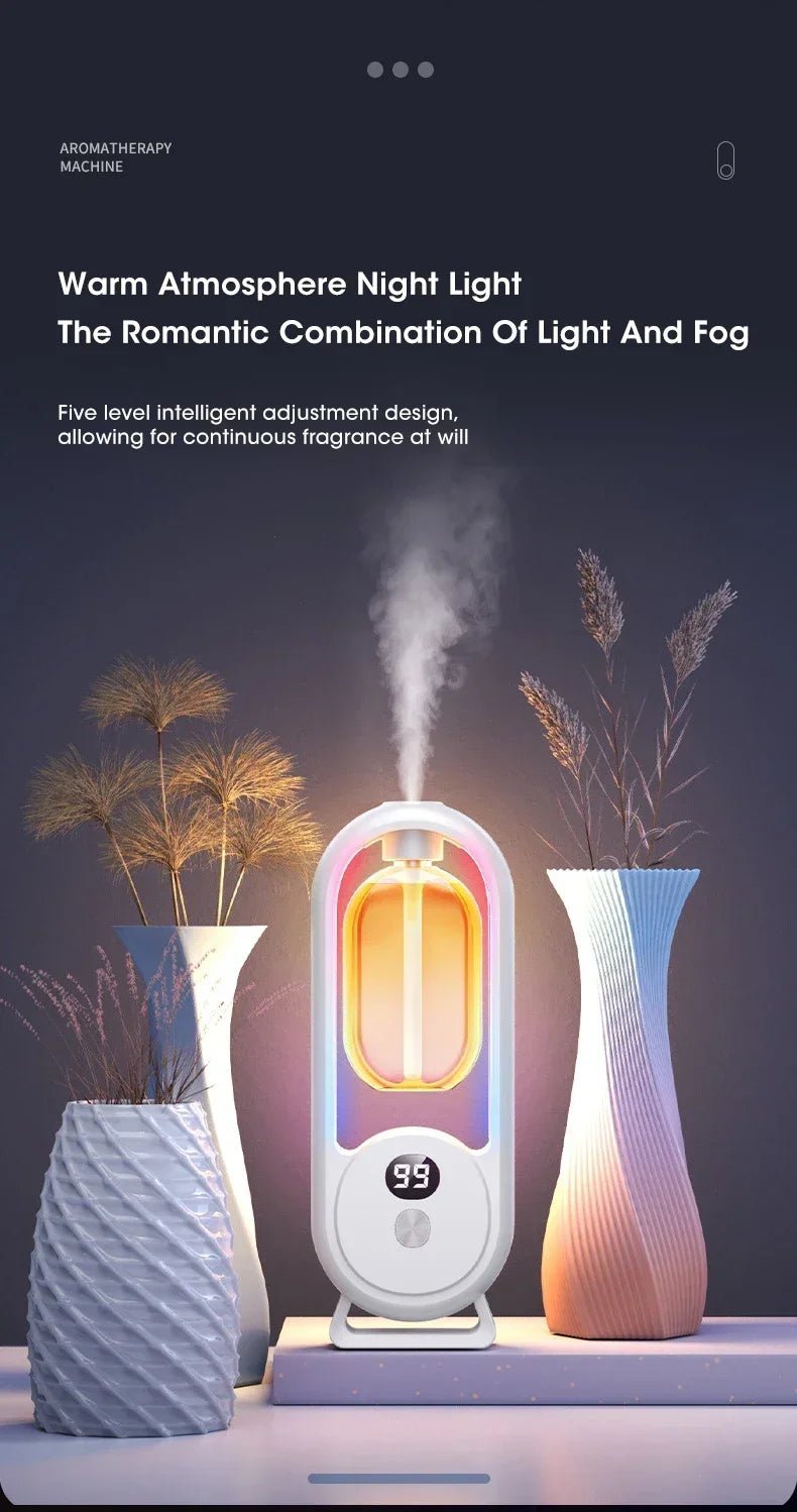 Automatic Home Fragrance Machine Essential Oil Diffuser Nebulizer Perfume Scent Machine for Kitchen and Toilet Deodorization - TonicTrove