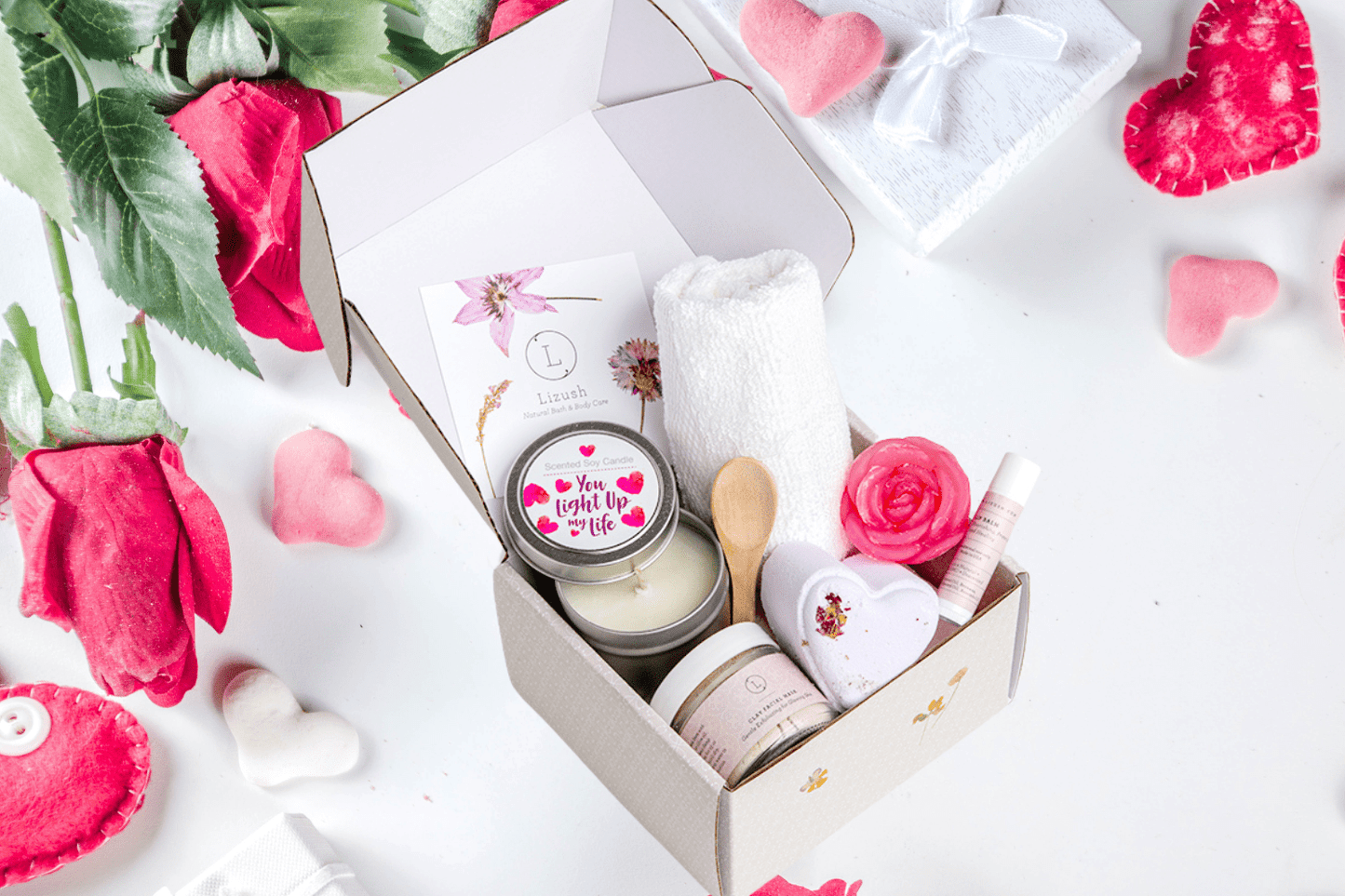 Cute LOVE Special Gift Box, Natural Skincare Gift Box, Mother's Day Gift, BFF, Sister - TonicTrove