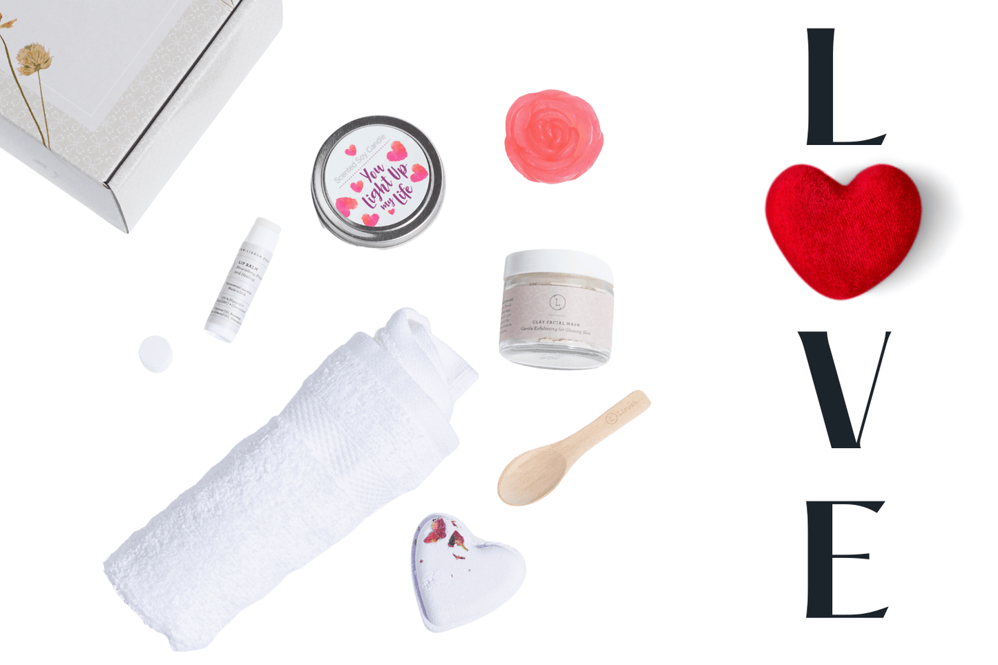Cute LOVE Special Gift Box, Natural Skincare Gift Box, Mother's Day Gift, BFF, Sister - TonicTrove