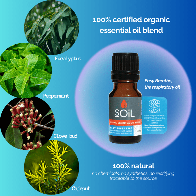 Easy Breathe - Organic Essential Oil Blend 10ml - TonicTrove