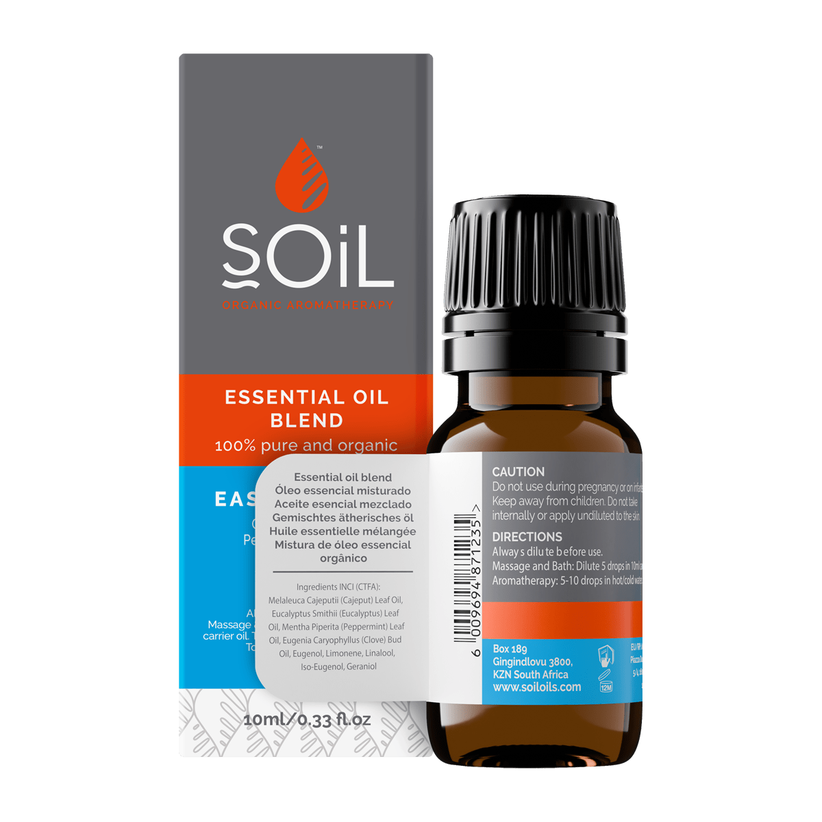 Easy Breathe - Organic Essential Oil Blend 10ml - TonicTrove