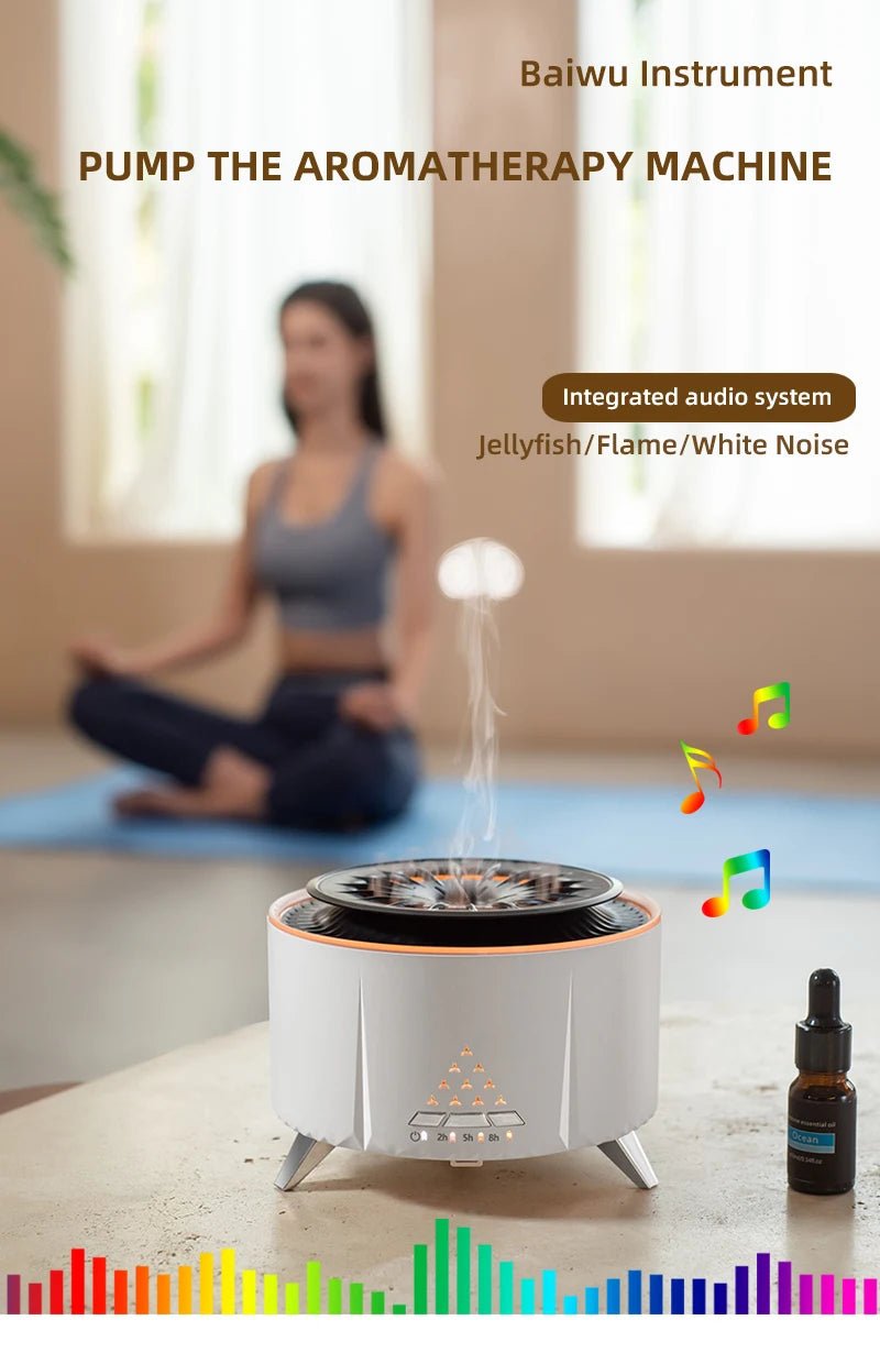 Flame Volcano Air Humidifier (Bluetooth) - TonicTrove