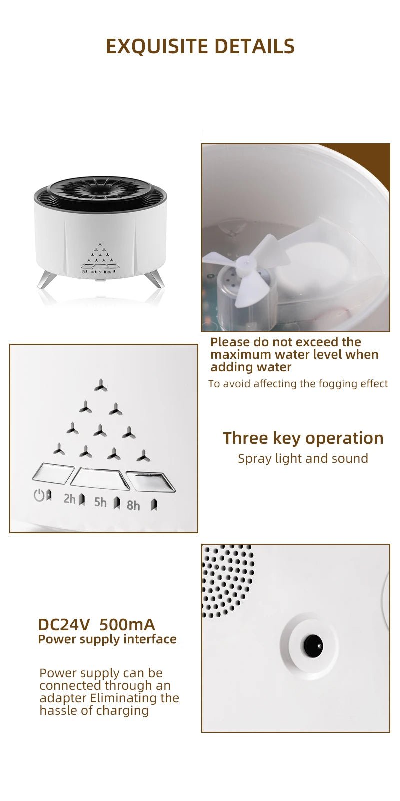Flame Volcano Air Humidifier (Bluetooth) - TonicTrove
