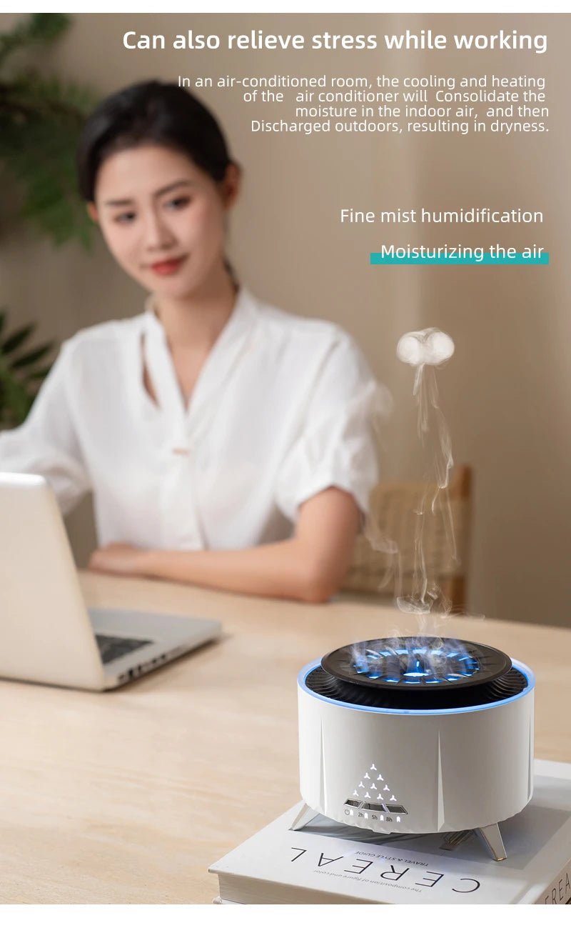 Flame Volcano Air Humidifier (Bluetooth) - TonicTrove
