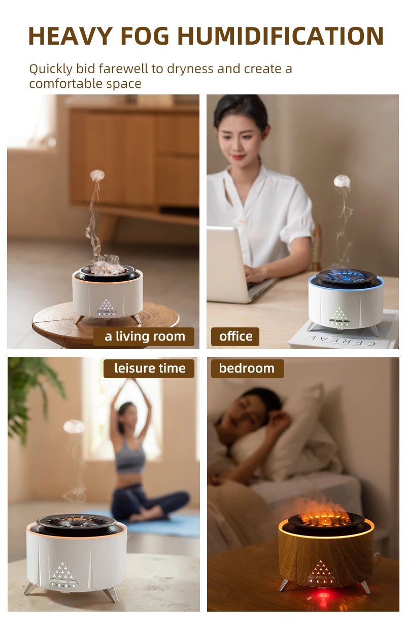 Flame Volcano Air Humidifier (Bluetooth) - TonicTrove