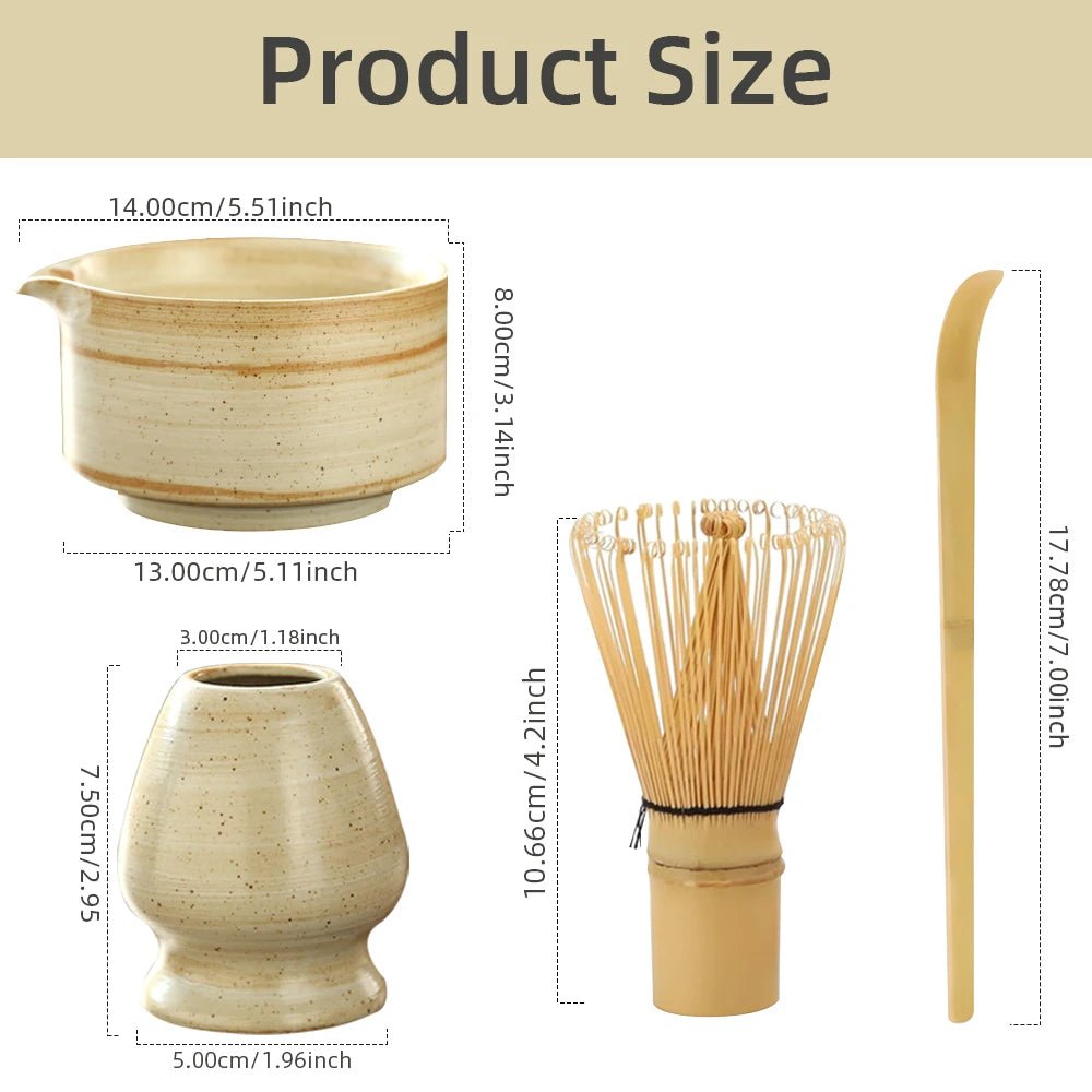 Japanese Matcha Whisk Stand Tea Ceremony Matcha Bowl Bamboo Whisk Grinder Brushes Tea Tools Holder Tea Accessories Teaware - TonicTrove