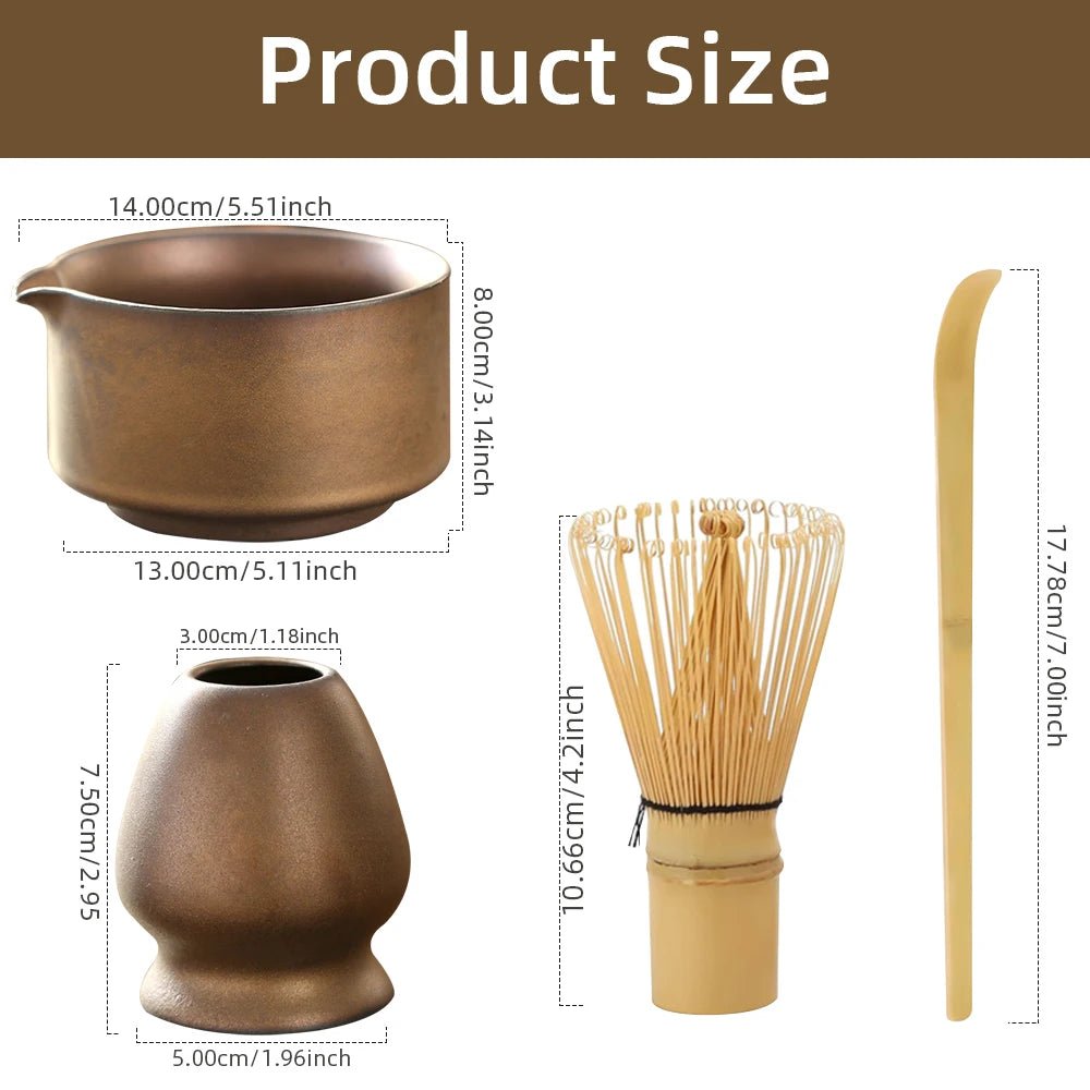 Japanese Matcha Whisk Stand Tea Ceremony Matcha Bowl Bamboo Whisk Grinder Brushes Tea Tools Holder Tea Accessories Teaware - TonicTrove