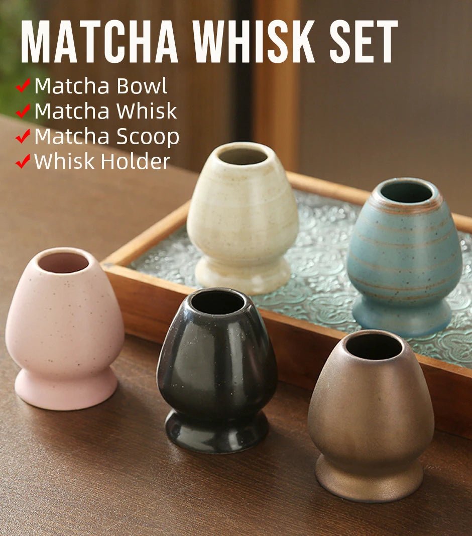 Japanese Matcha Whisk Stand Tea Ceremony Matcha Bowl Bamboo Whisk Grinder Brushes Tea Tools Holder Tea Accessories Teaware - TonicTrove