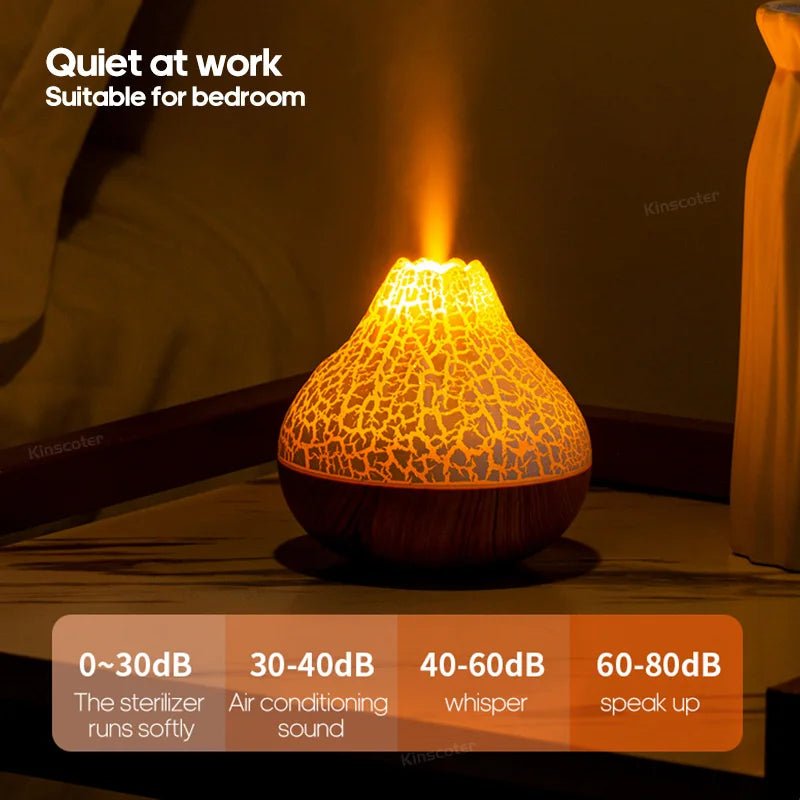 Multi choice light up Colourful Volcano Air Humidifier 300ml - TonicTrove
