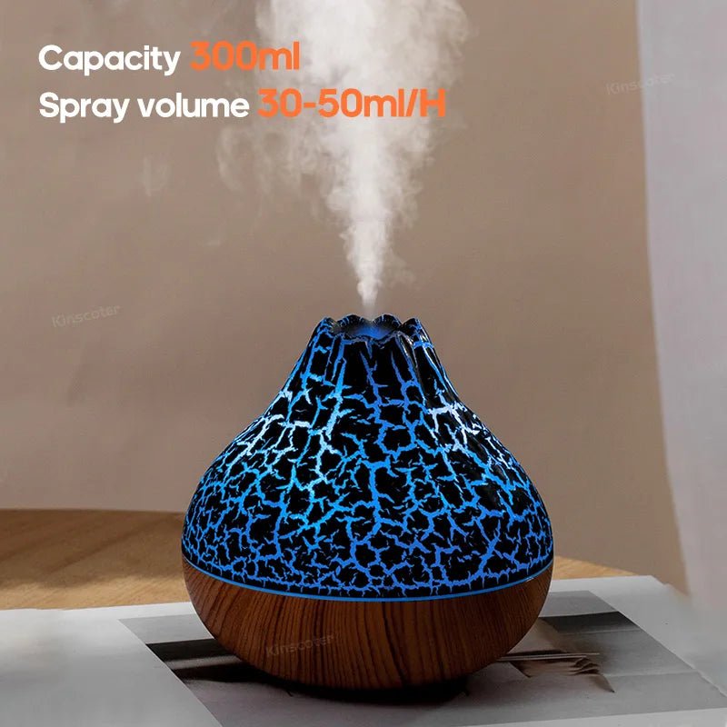Multi choice light up Colourful Volcano Air Humidifier 300ml - TonicTrove