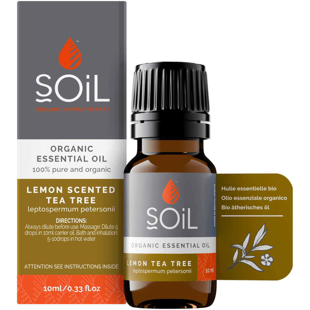 Organic Lemon Tea Tree Essential Oil 10ml - TonicTrove