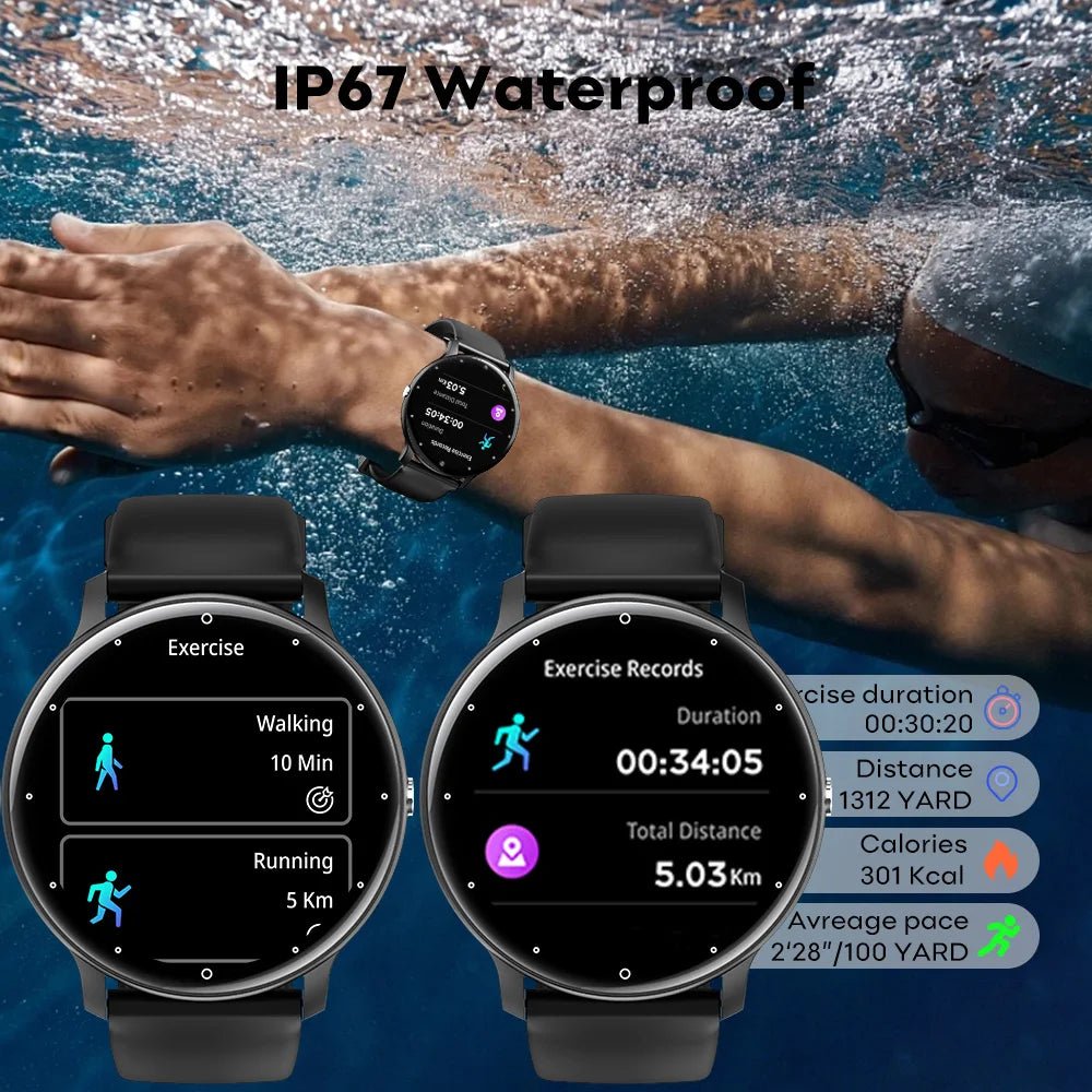 Smart Watch for Men & Women IP67, 100+ Sports Modes (Calorie&Distance Tracking) - TonicTrove