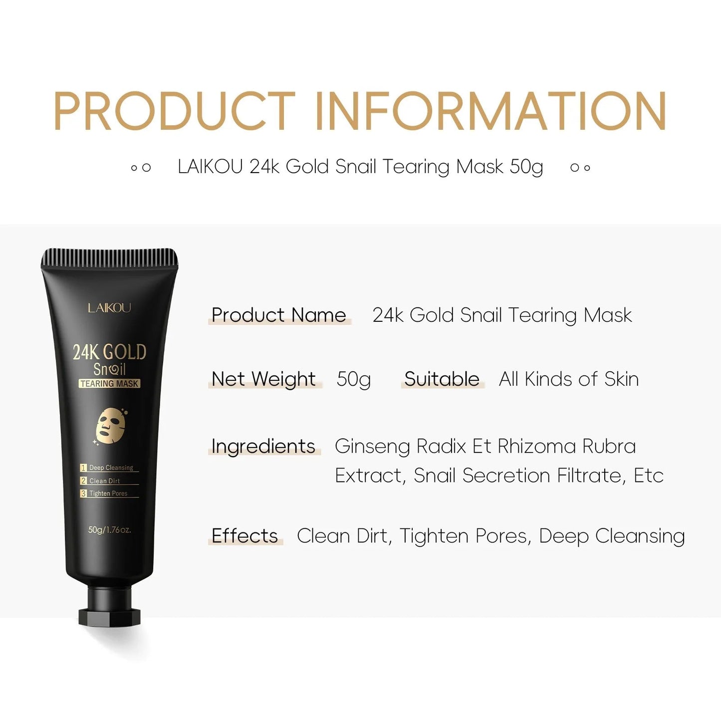 Snail Collagen Peel off Mask (Deep Cleaning Oil Control) - TonicTrove