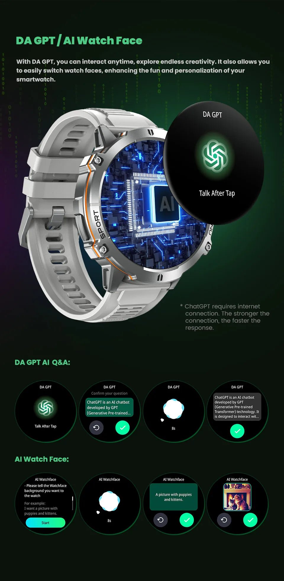T - Rex 3 Smart Watch with GPS - TonicTrove