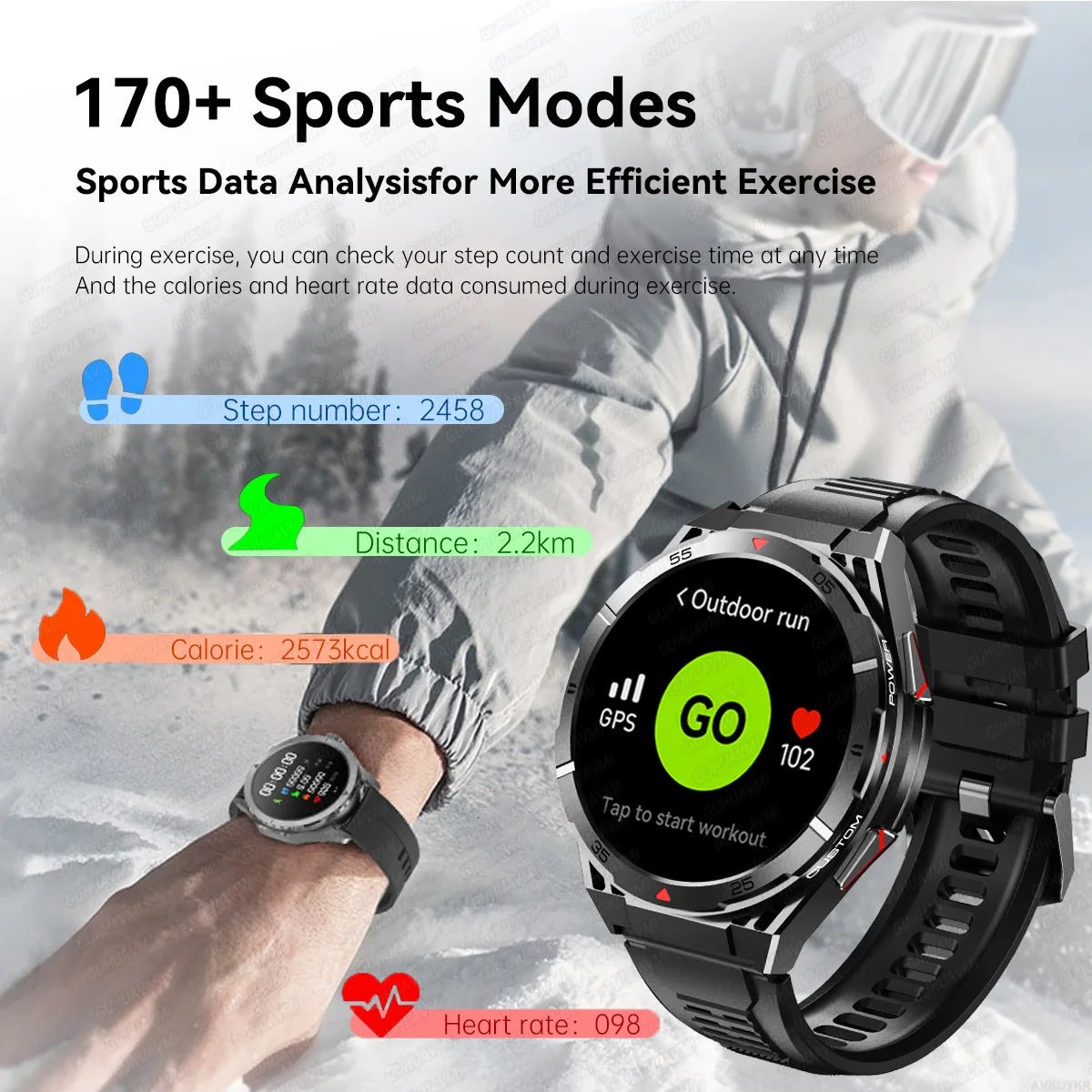 T - Rex 3 Smart watch (with GPS) - TonicTrove