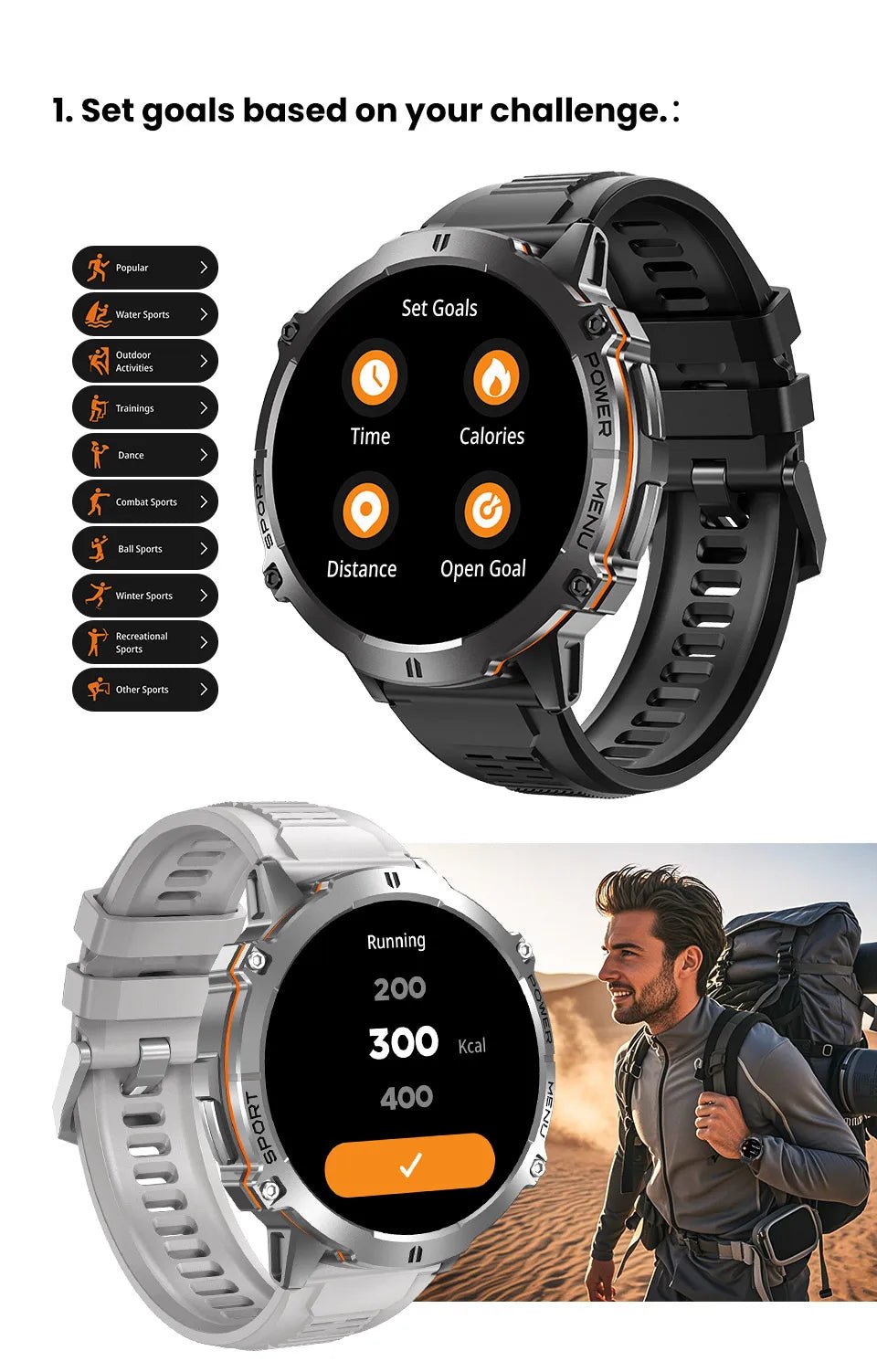 T - Rex 3 Smart Watch with GPS - TonicTrove
