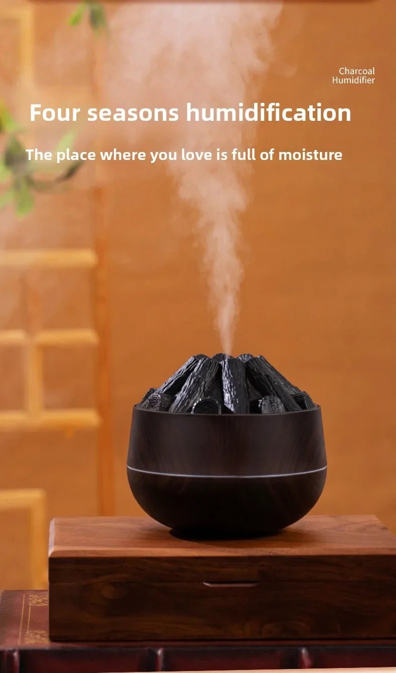 USB Mini Home Small - Scale Aromatherapy Humidifier with Flame Simulation, Customized Gift Portable Essential Oil Diffuser - TonicTrove