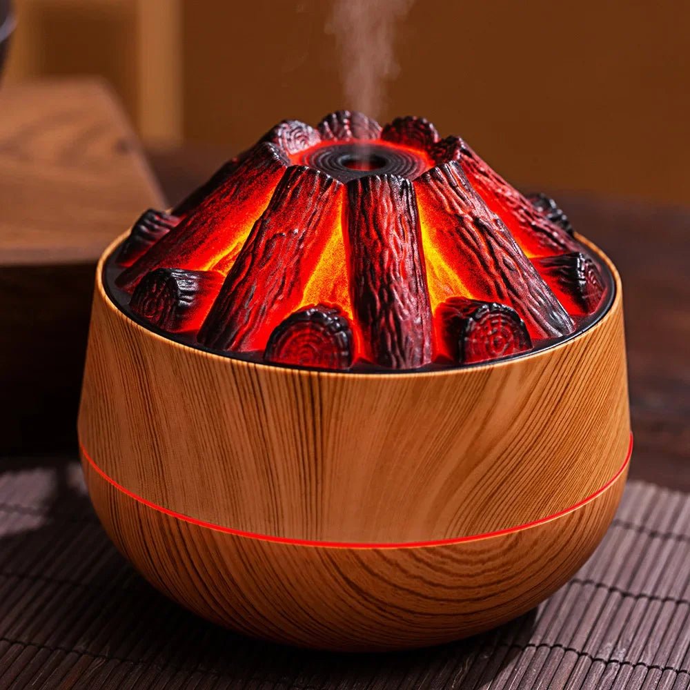 USB Mini Home Small - Scale Aromatherapy Humidifier with Flame Simulation, Customized Gift Portable Essential Oil Diffuser - TonicTrove