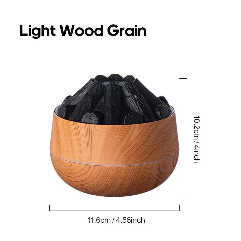 USB Mini Home Small - Scale Aromatherapy Humidifier with Flame Simulation, Customized Gift Portable Essential Oil Diffuser - TonicTrove