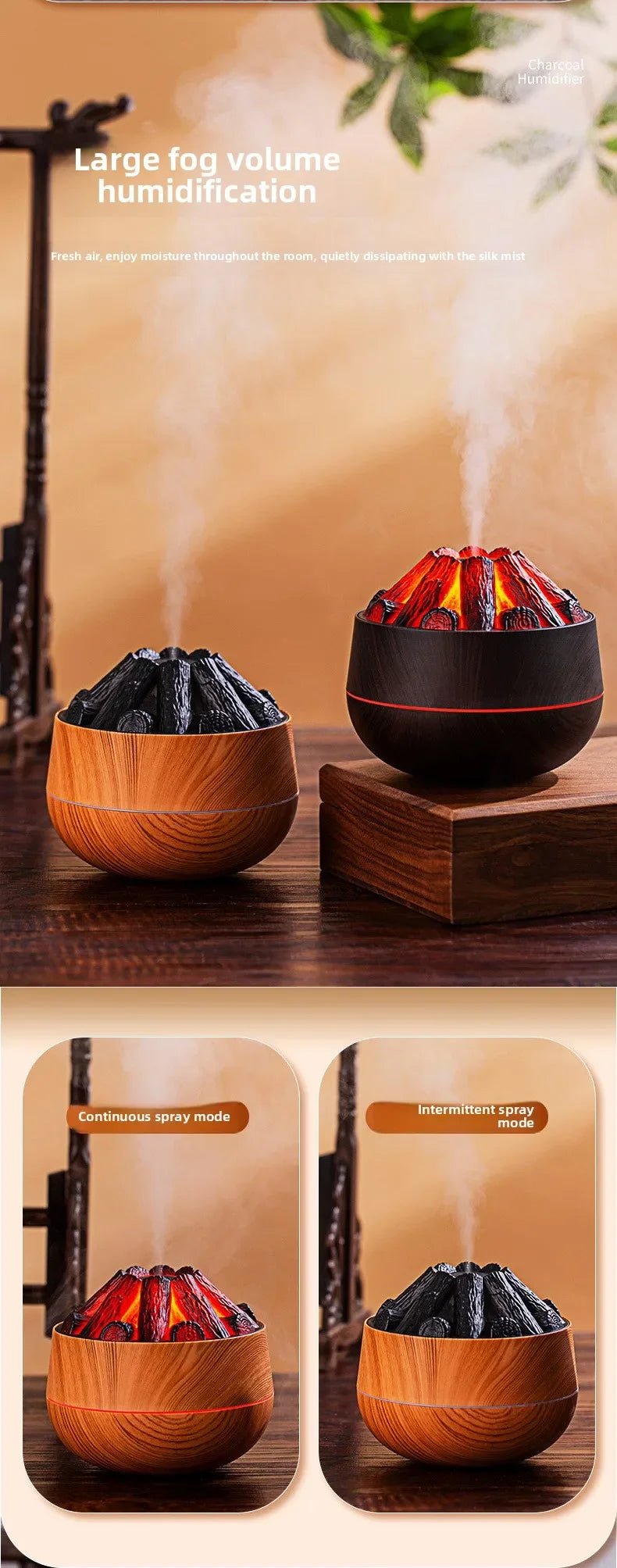 USB Mini Home Small - Scale Aromatherapy Humidifier with Flame Simulation, Customized Gift Portable Essential Oil Diffuser - TonicTrove