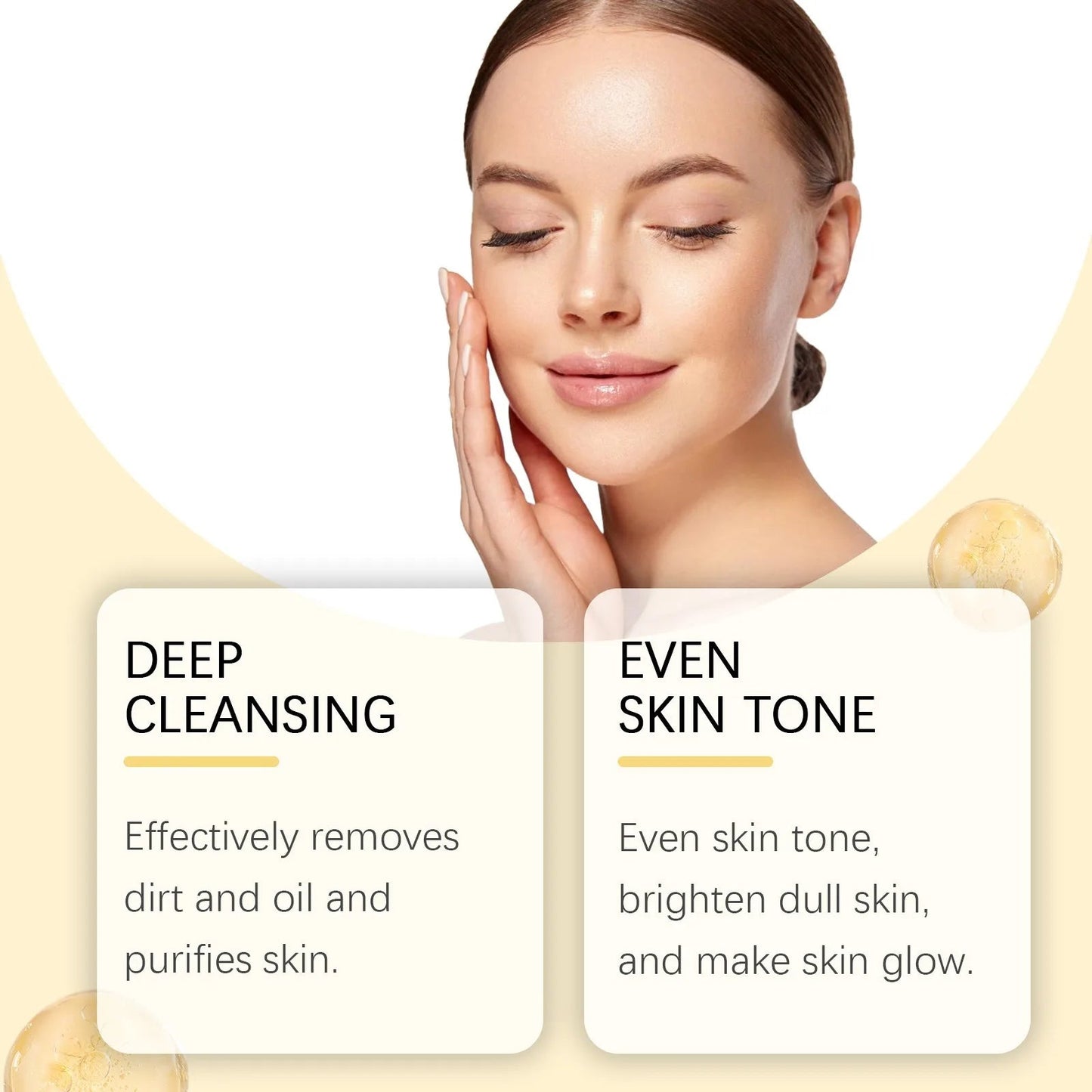 Vitamin C Exfoliating facial mask Turmeric Exfoliating facial mask Improve Pore Deep Cleaning facial mask Apply facial mask - TonicTrove