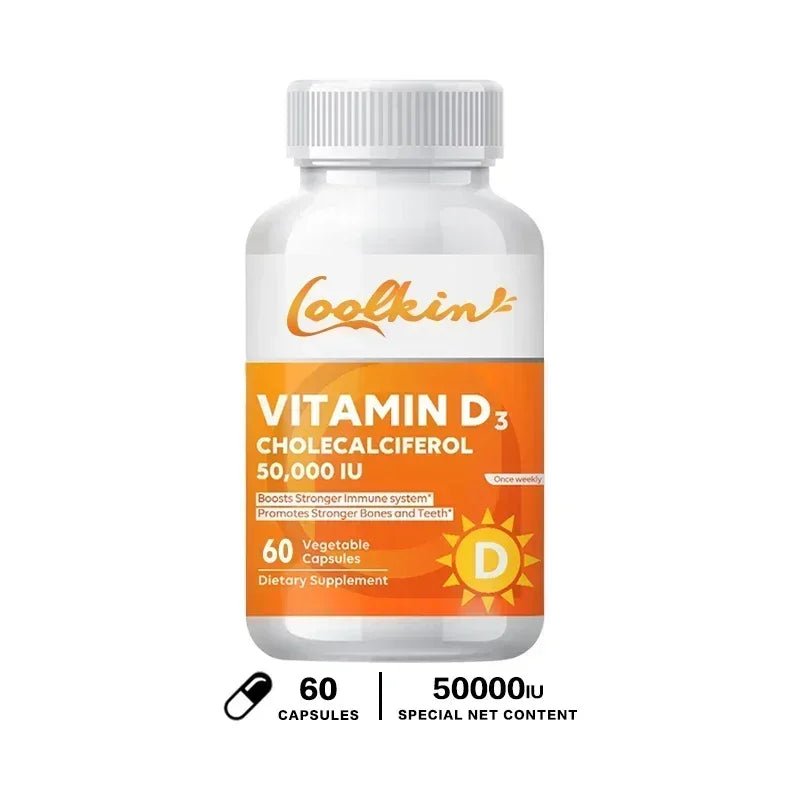 Vitamin D3 50000IU - Muscle Health, Strong Bones and Nervous System Health, Support Immune - TonicTrove