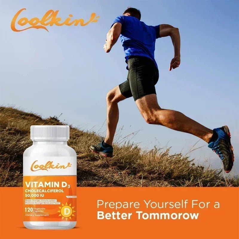 Vitamin D3 50000IU - Muscle Health, Strong Bones and Nervous System Health, Support Immune - TonicTrove