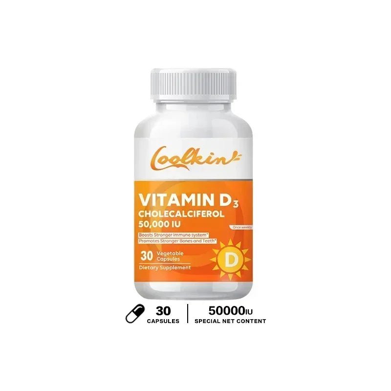 Vitamin D3 50000IU - Muscle Health, Strong Bones and Nervous System Health, Support Immune - TonicTrove