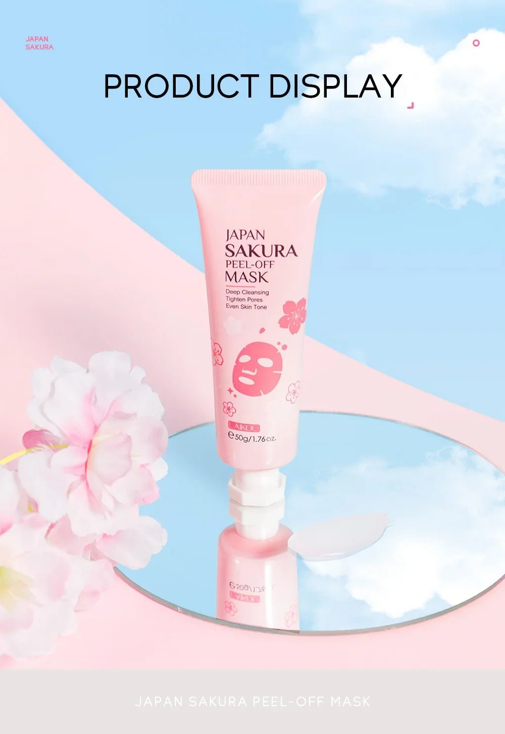 LAIKOU 24K Gold Sakura, Peeling Face Mask (Anti Wrinkle) - TonicTrove
