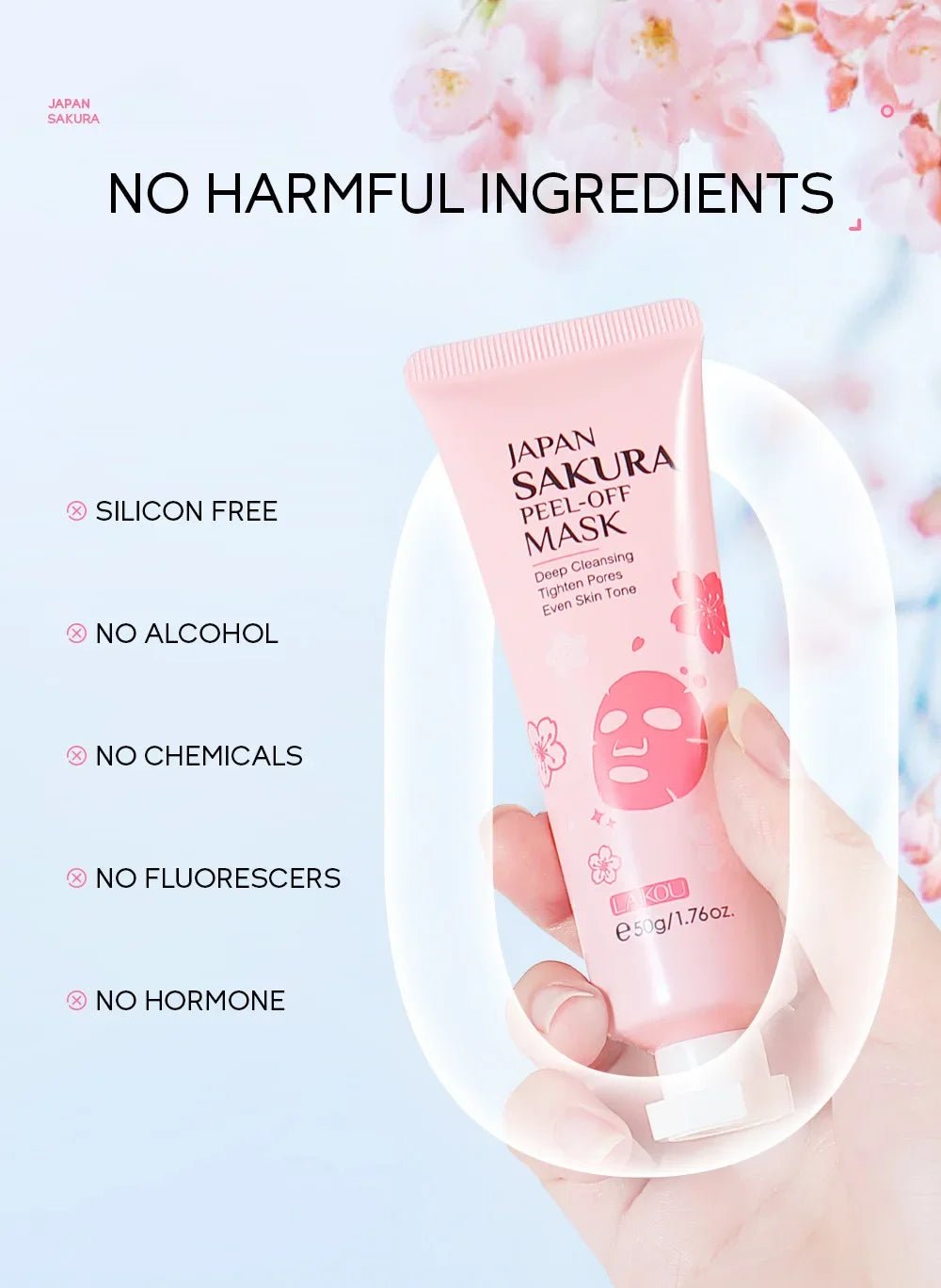 LAIKOU 24K Gold Sakura, Peeling Face Mask (Anti Wrinkle) - TonicTrove
