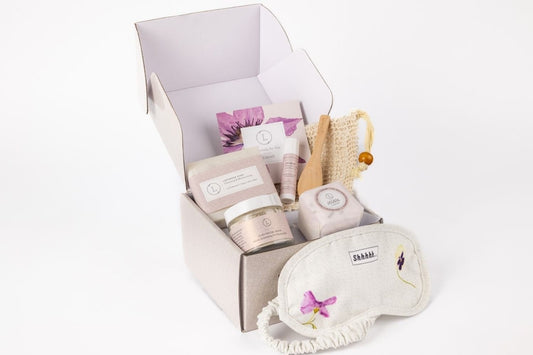 Lavender bath and body set, Natural skincare appreciation gift box - TonicTrove