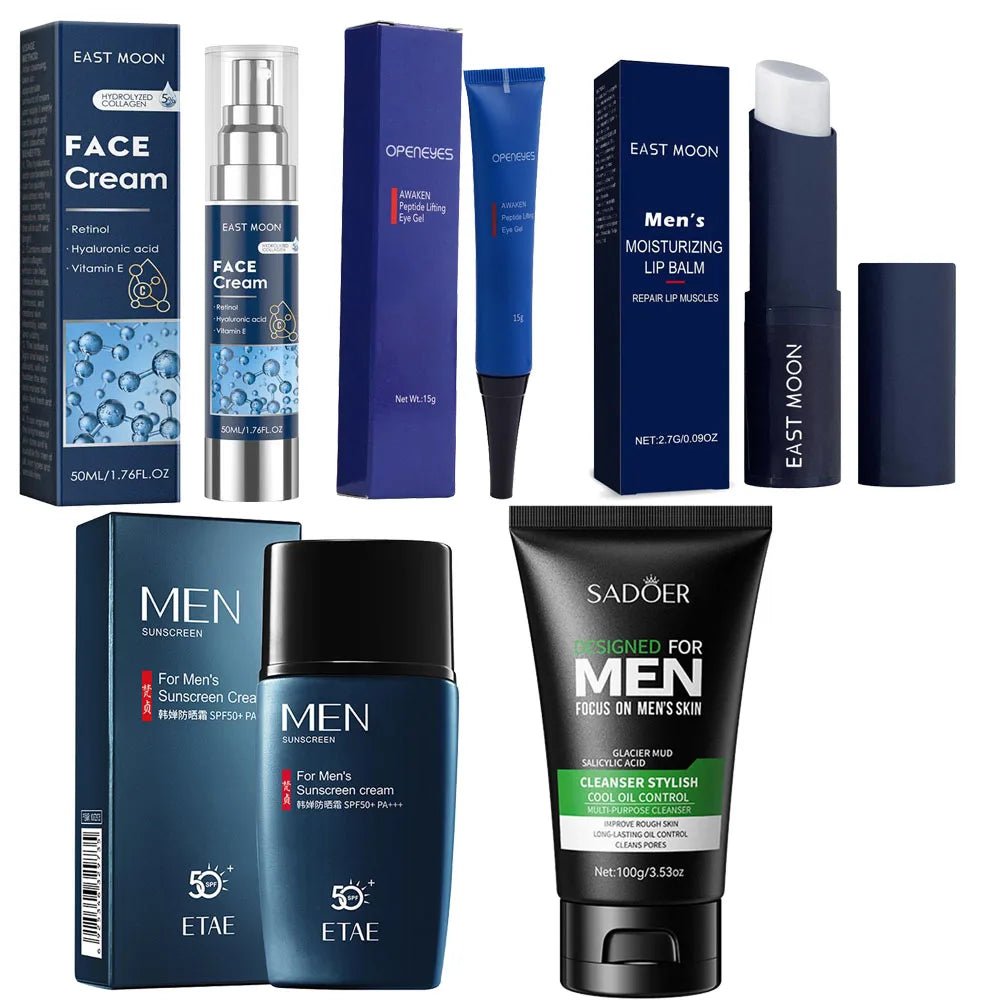 Men's Skincare Cream/eye cream Cleanser Sunscrenn Lip Balm Moisturizing Hydrating Cleaning Nourishing Skin Care Product - TonicTrove
