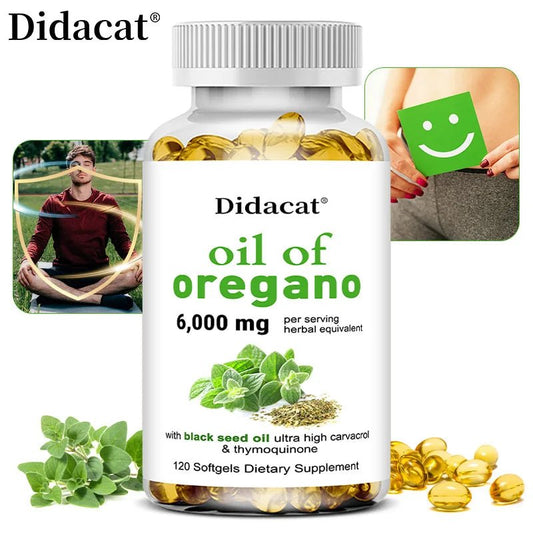 Oregano oil softgels for intestinal health, antioxidant, digestive health, immune support - TonicTrove
