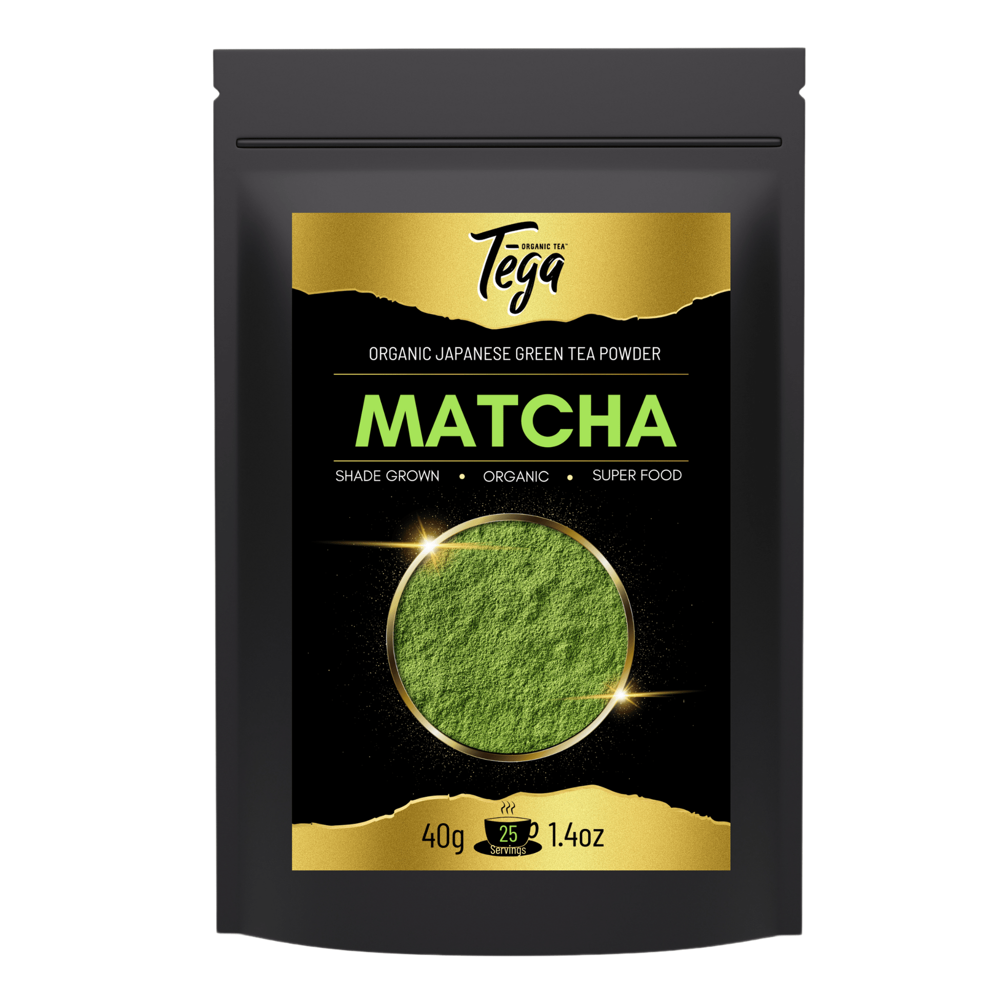 Tega Organic Japanese Matcha Green Tea Powder 40g - TonicTrove