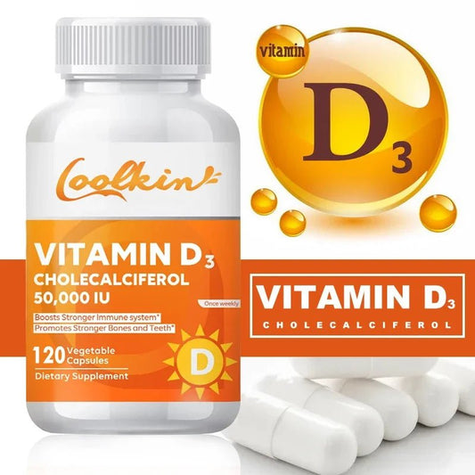 Vitamin D3 50000IU - Muscle Health, Strong Bones and Nervous System Health, Support Immune - TonicTrove
